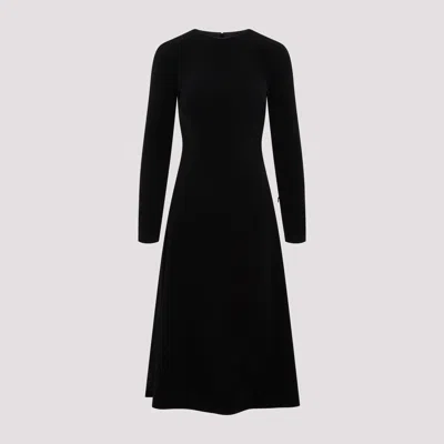 Balenciaga Black High-neck Sleeveless Dress With Polyester And Elastane Blend Fabric