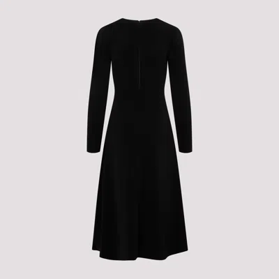 Balenciaga Black High-neck Sleeveless Dress With Polyester And Elastane Blend Fabric