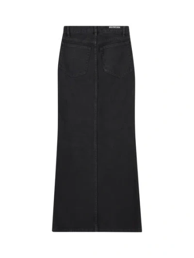 Shop Balenciaga Denim Skirt