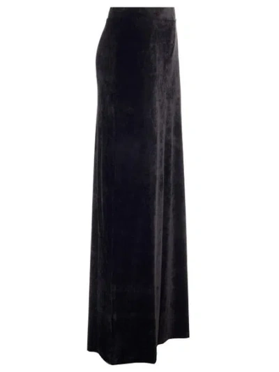 Balenciaga Black Drawstring Maxi Skirt