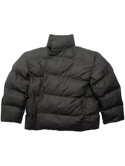 Balenciaga Nylon Puffer Jacket In Black