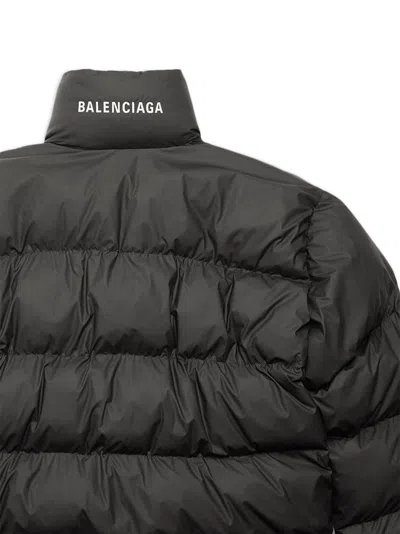 Balenciaga Nylon Puffer Jacket In Black