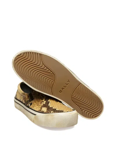 Bally Santa Ana Printed Leather Slip-on Sneakers