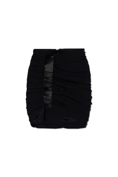 Balmain High-waisted Gathered Skirt