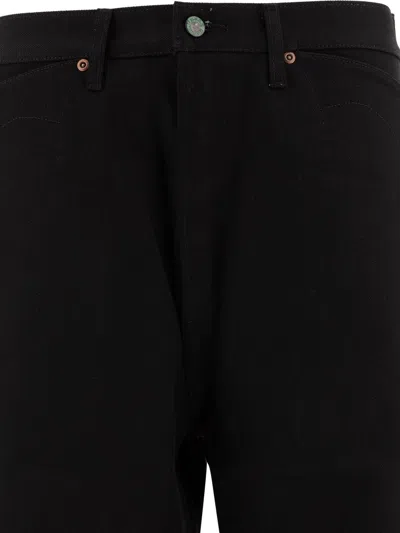 Brain Dead Straight-leg Black Jeans With Five-pocket Design In Black
