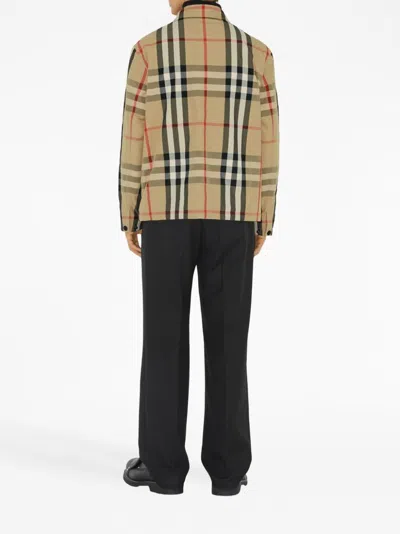 Burberry Check Motif Shirt Jacket