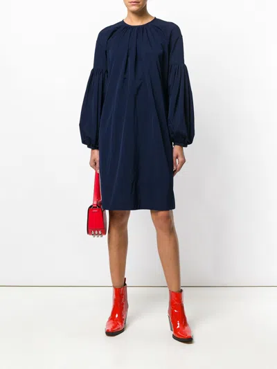 Calvin Klein 205w39nyc Royal Blue Raffia Dress