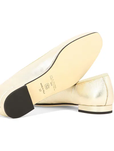 Carel Metallic Bow Square-toe Ballerina Flats