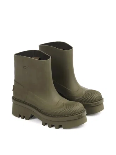 Chloé Elegant Grape Leaf Rain Boots With 5.5 Cm Heel