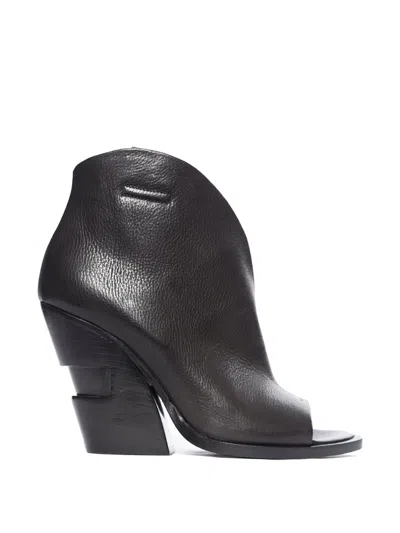 Cinzia Araia Open Leather Ankle Boot