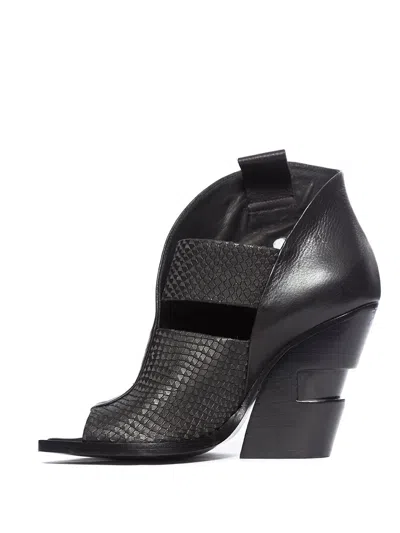 Cinzia Araia Open Leather Ankle Boot
