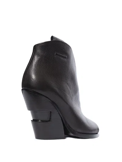 Cinzia Araia Open Leather Ankle Boot