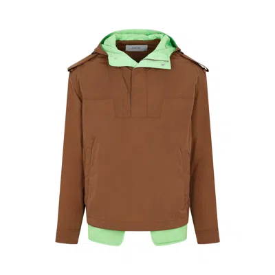 Dior Fw23 Nude & Neutrals Hooded Anorak For Men