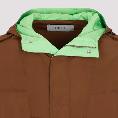 Dior Fw23 Nude & Neutrals Hooded Anorak For Men