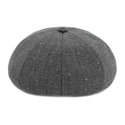 Dior Wool-blend Canvas Beret Hat With Prince Of Wales Motif