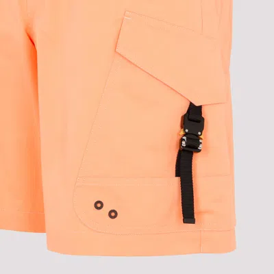 Dior Designer Cotton Shorts In Yellow And Orange For Men