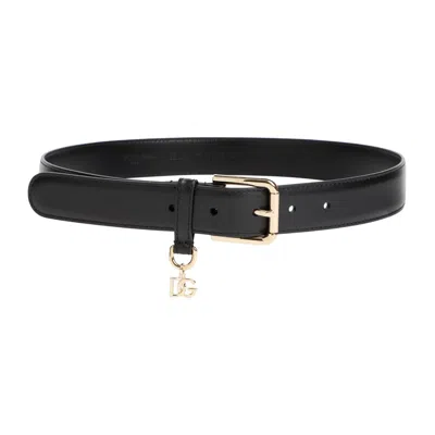 Dolce & Gabbana Timeless Black Leather Belt