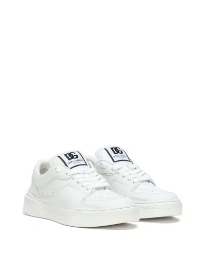 Dolce & Gabbana New Roma Perforated Leather Sneakers