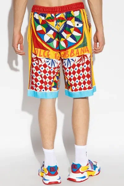 Dolce & Gabbana Carreto-print Bermuda Shorts