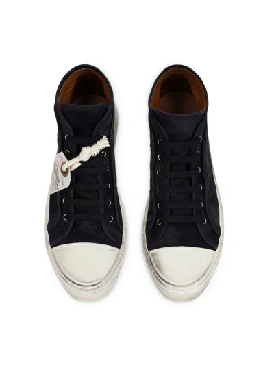 Dolce & Gabbana Re-edition Vintage Mid Top Sneakers In Black
