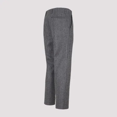 Dries Van Noten Wool Pinstriped Pants 4 Pockets
