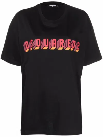 Dsquared2 Logo Print Crewneck T-shirt