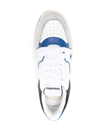 Dsquared2 Man Sneakers Cream Size 10 Leather