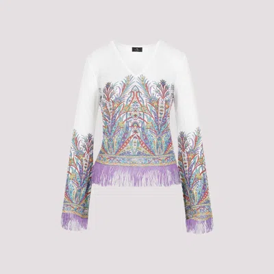 Etro Fringed Knitted Top