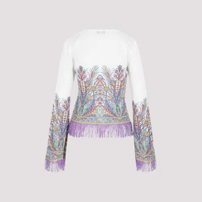 Etro Fringed Knitted Top