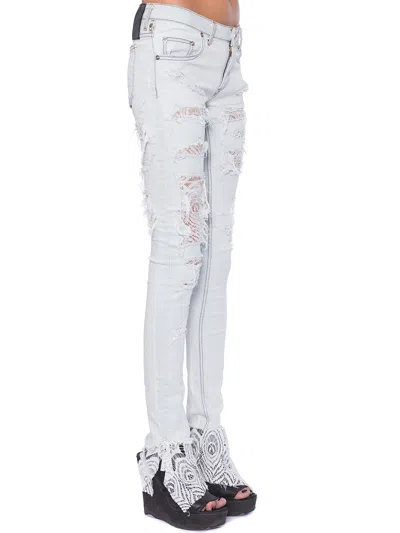 Fagassent Skinny Jeans With Lace