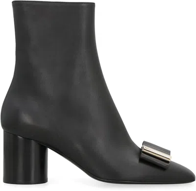 Ferragamo Women's Leonia Leather Ankle Boots