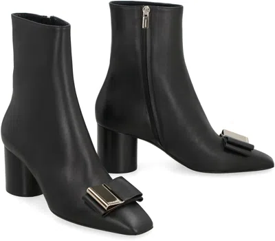 Ferragamo Women's Leonia Leather Ankle Boots