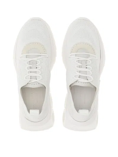 Ferragamo Nima Leather-trimmed Mesh Sneakers
