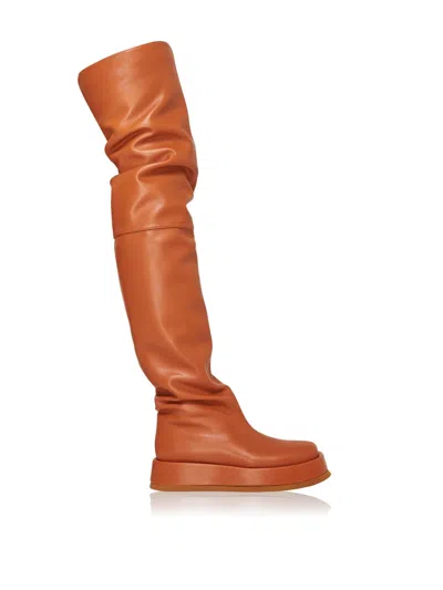 Gia Borghini X Rhw Rosie 10 Leather Thigh-high Boot