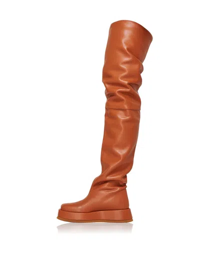 Gia Borghini X Rhw Rosie 10 Leather Thigh-high Boot