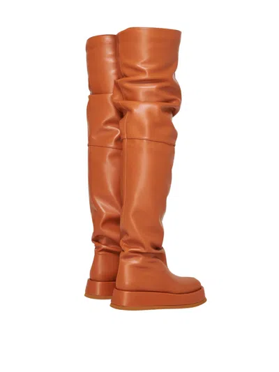 Gia Borghini X Rhw Rosie 10 Leather Thigh-high Boot