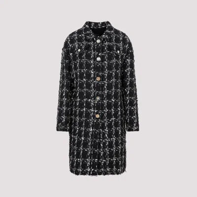 Giambattista Valli Checked Bouclé Coat