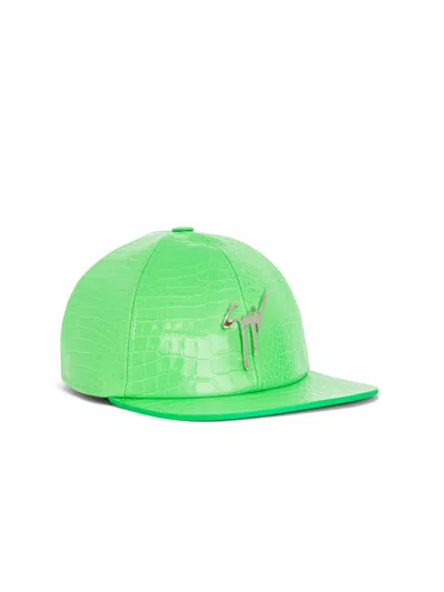 Giuseppe Zanotti Cohen Snakeskin-effect Leather Cap