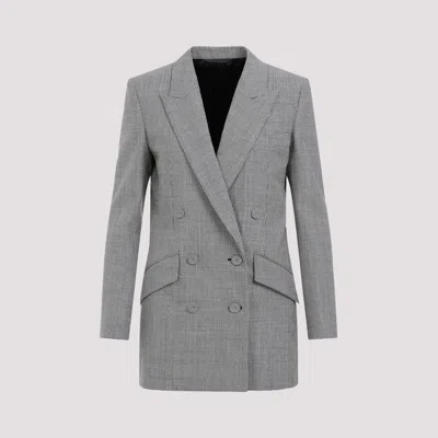Givenchy Black And White Double Breast Wool Jacket