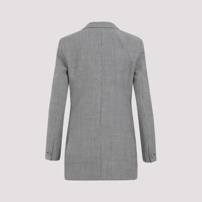 Givenchy Black And White Double Breast Wool Jacket