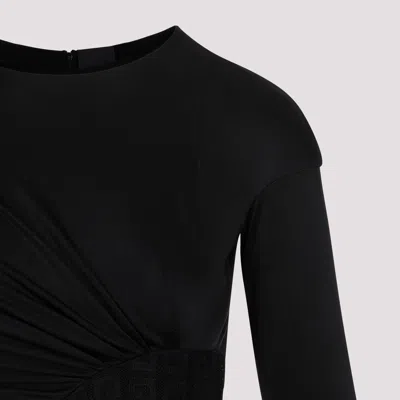 Givenchy Draped Top In Jersey And 4g Lace