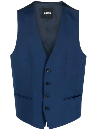 Hugo Boss Single-breasted Buttoned Waistcoat