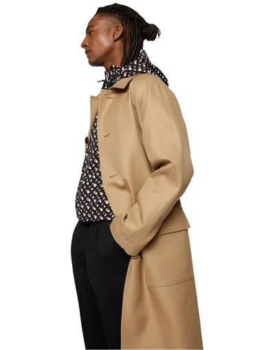 Hugo Boss Medium Beige F Cam Patch Coat