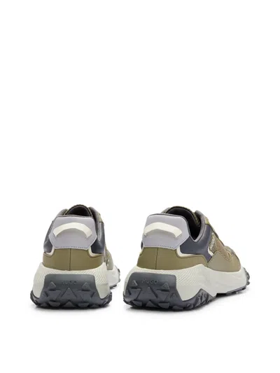 Hugo Boss Low-top Trainers With Open-mesh Uppers