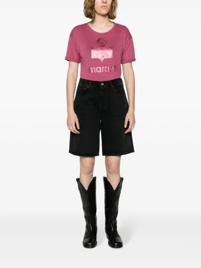 Isabel Marant Étoile Koldi Logo-print Linen T-shirt
