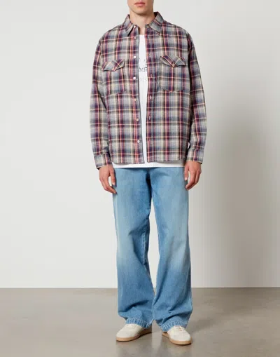 Isabel Marant Plaid Pattern Shirt With Button-down Collar In Multi