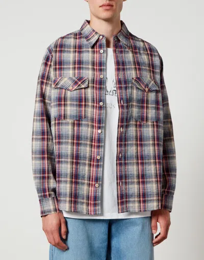 Isabel Marant Plaid Pattern Shirt With Button-down Collar In Multi