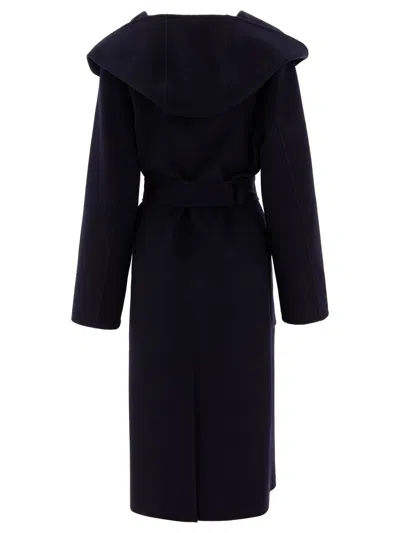 Ivy & Oak Celie Edie Double Face Coat With Hoodie In Blue