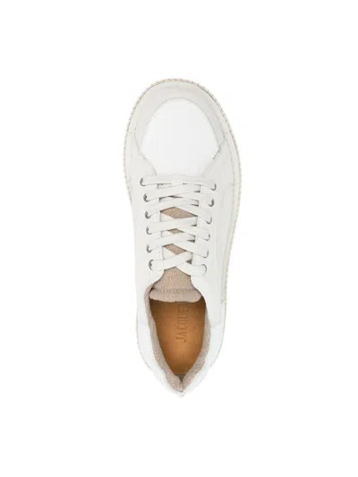 Jacquemus Men's Hi-top Sneakers With Logo Rubber Sole