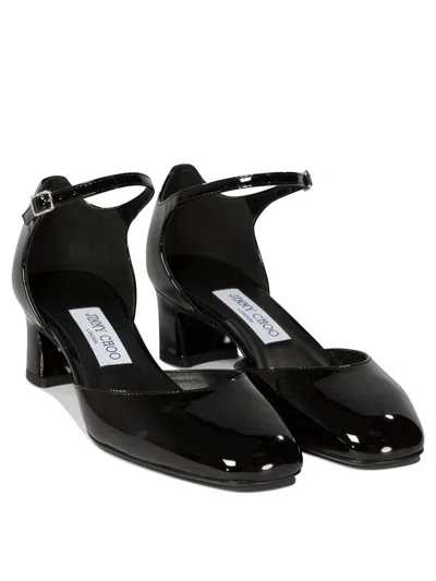 Jimmy Choo Pixie Mary Jane Block-heel Shoes